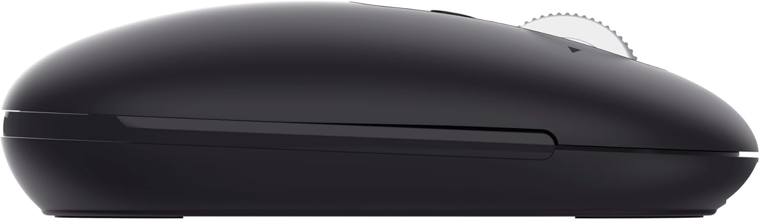 Trust Seron Mouse Wireless con Rotellina Ultra Rapida e Scorrimento Orizzontale, Bluetooth + 2.4GHz, 85% Plastica Riciclata, Pulsanti Silenziosi, Mouse Bluetooth Multi-Dispositivo per PC Mac, Nero