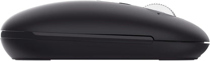 Trust Seron Mouse Wireless con Rotellina Ultra Rapida e Scorrimento Orizzontale, Bluetooth + 2.4GHz, 85% Plastica Riciclata, Pulsanti Silenziosi, Mouse Bluetooth Multi-Dispositivo per PC Mac, Nero