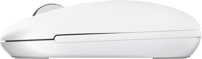 Trust Seron Mouse Wireless con Rotellina Ultra Rapida e Scorrimento Orizzontale, Bluetooth + 2.4GHz, 65% Plastica Riciclata, Pulsanti Silenziosi, Mouse Bluetooth Multi-Dispositivo per PC Mac, Bianco