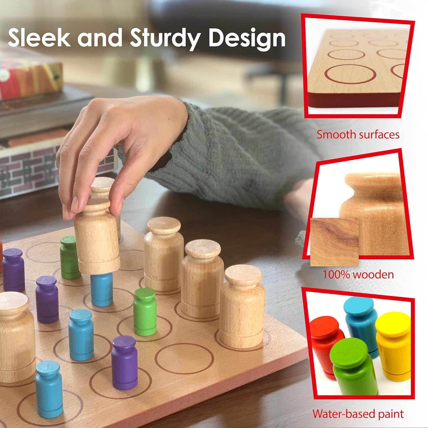 Roo Games KLOAK - All Wooden Strategy Board Games for Adults & Kids, 2-4 Players, Family Games, Popular Games for Ages 8+, Stimulates Critical Thinking, Durable Hardwood Components