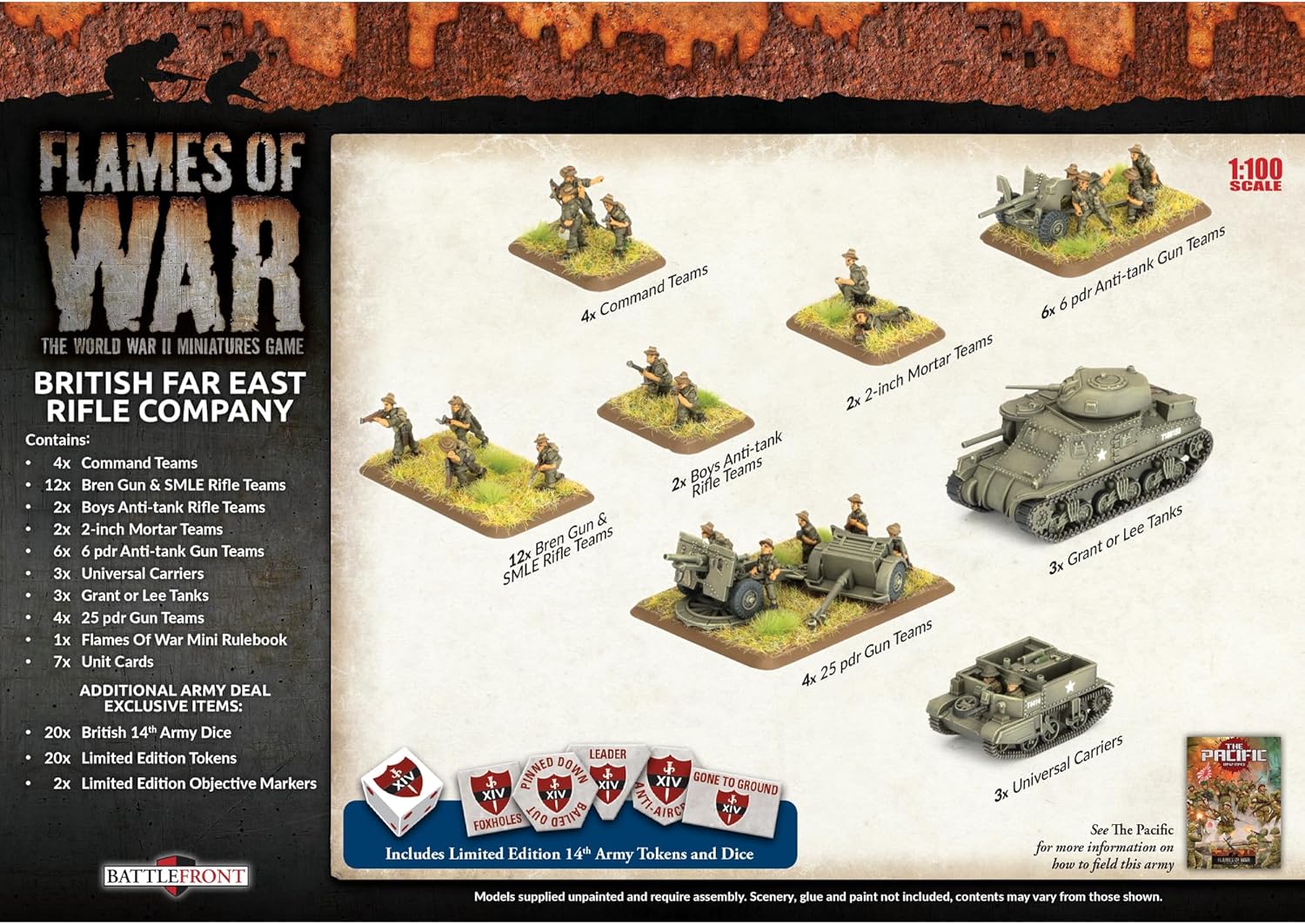 Flames of War - British Rifle Company Army Deal - BRAB18