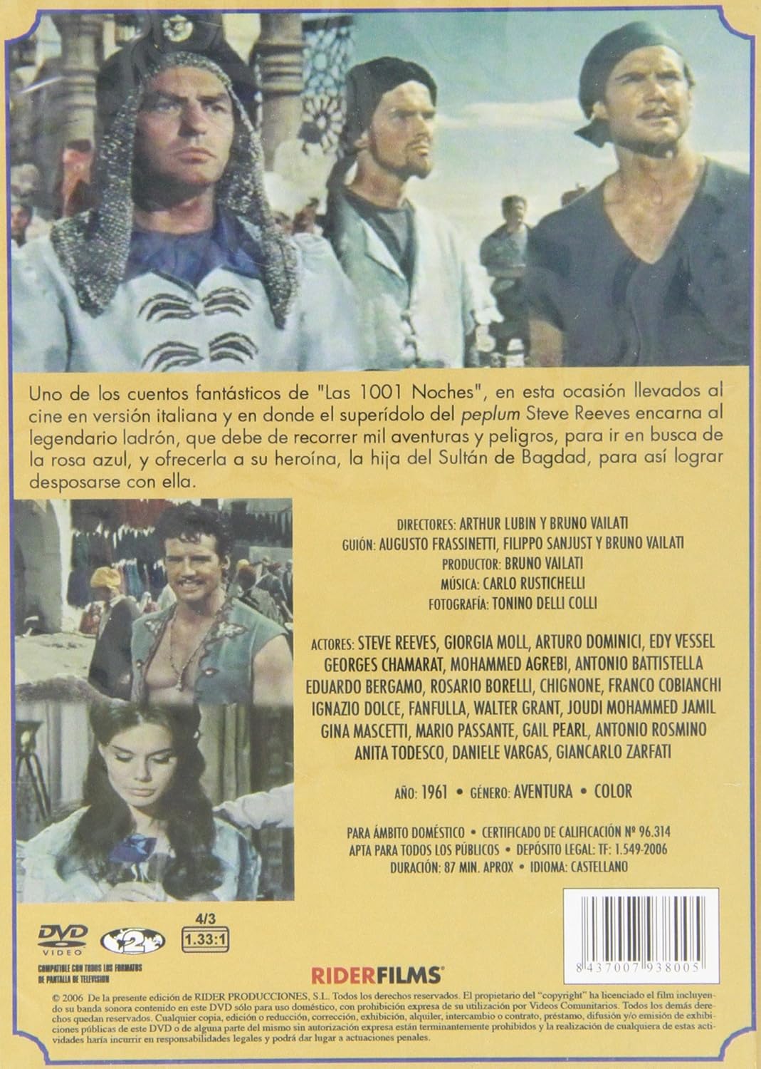 El Ladron De Bagdad (Import Movie) (European Format - Zone 2) (2013) Steve Reeves:Giorgia Moll; Arthur Lubi