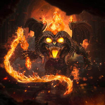 Iron Studios Collectible Statue Balrog Lord of The Rings Minico Polystone Resin 6.8 inches