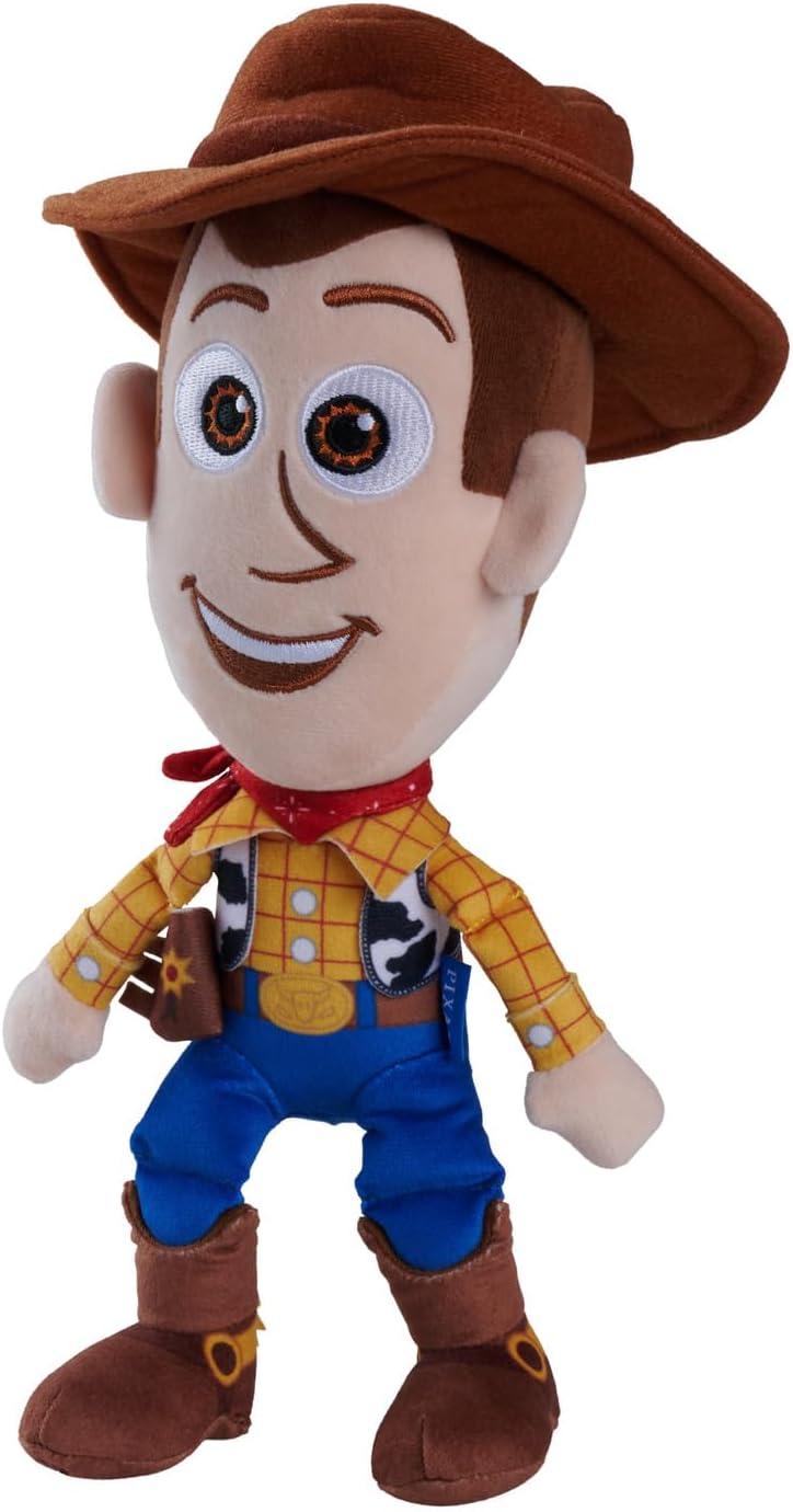 Simba official Disney Toy Story 5 Woody 25cm plush cuddly soft toy for kids gift birthday, Christmas