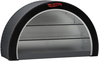 Hot Wheels Display Case Light - Officially Licensed Mattel Merchandise, Light Up Case Holds 8 Cars, Wheel Shaped Wall Moutable or Freestanding, Gift for Collectors