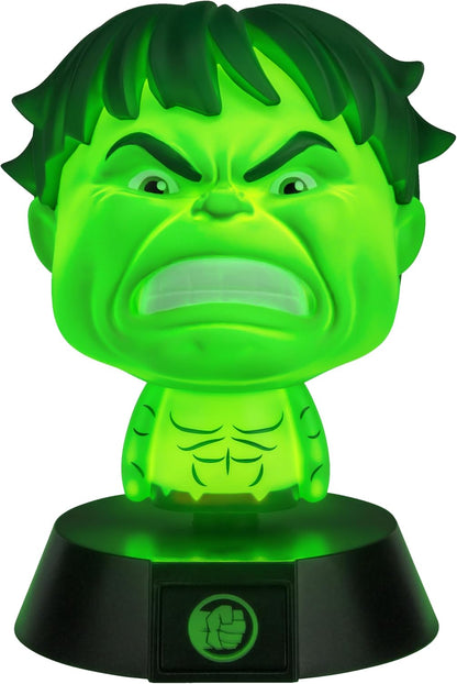 Paladone Marvel Hulk Icon Light, 11cm Desk or Bedside Lamp, AAA Battery Powered, Officially Licensed