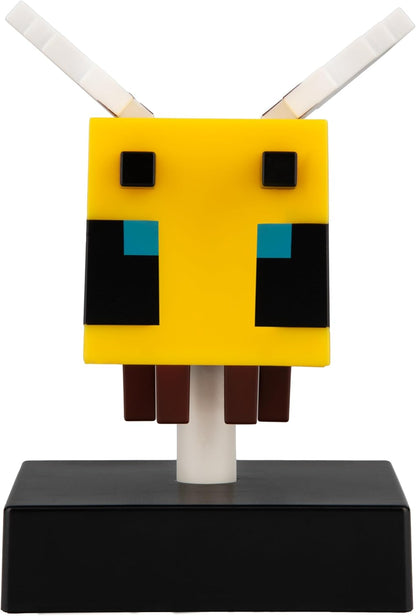 Paladone Minecraft Bee Icon Light – 11cm Light‑Up Figure for Bedroom or Gaming Space – Soft Glow Battery Lamp