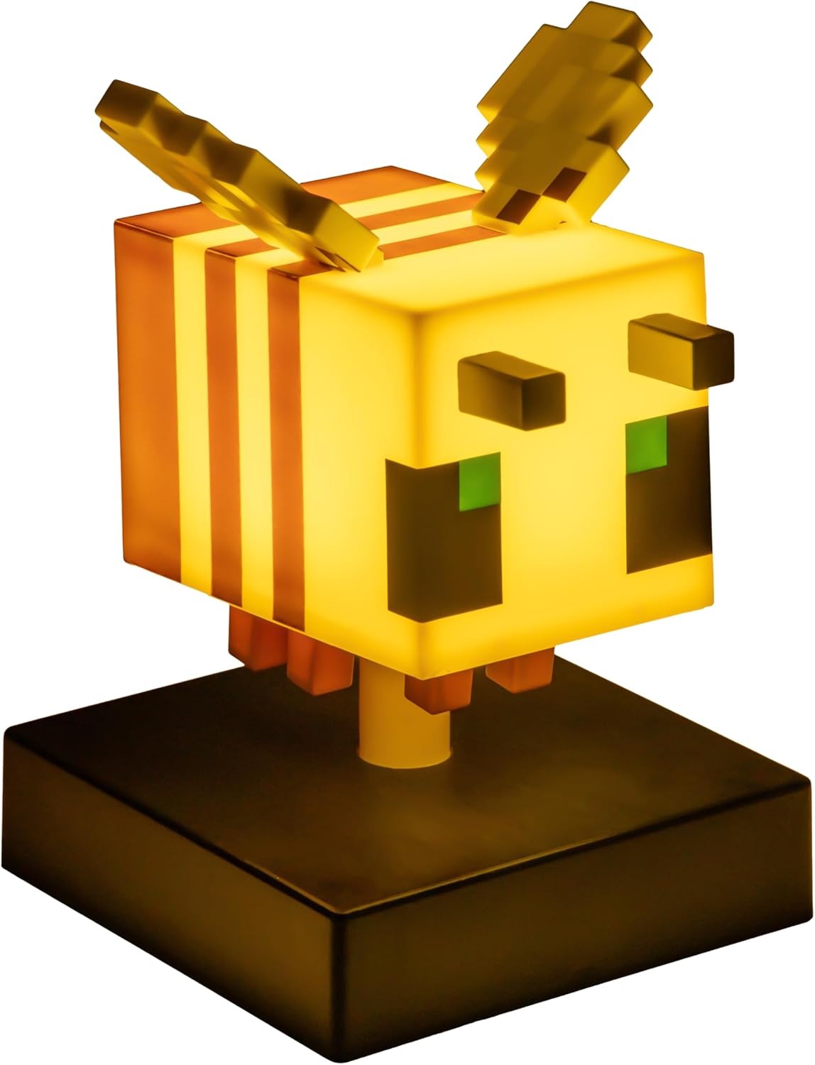 Paladone Minecraft Bee Icon Light – 11cm Light‑Up Figure for Bedroom or Gaming Space – Soft Glow Battery Lamp
