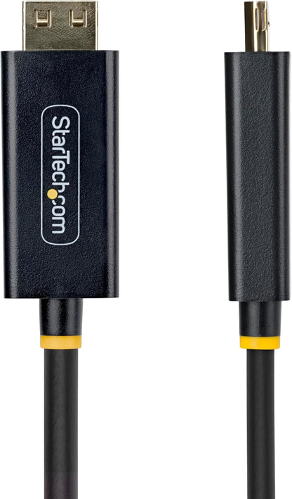 StarTech DisplayPort to HDMI Adapter Cable 3m, Gripping HDMI Connector, 4K@60 / 1440p@120, HDR, Uni-Directional Cord For Desktop, Lenovo, Dell, HP