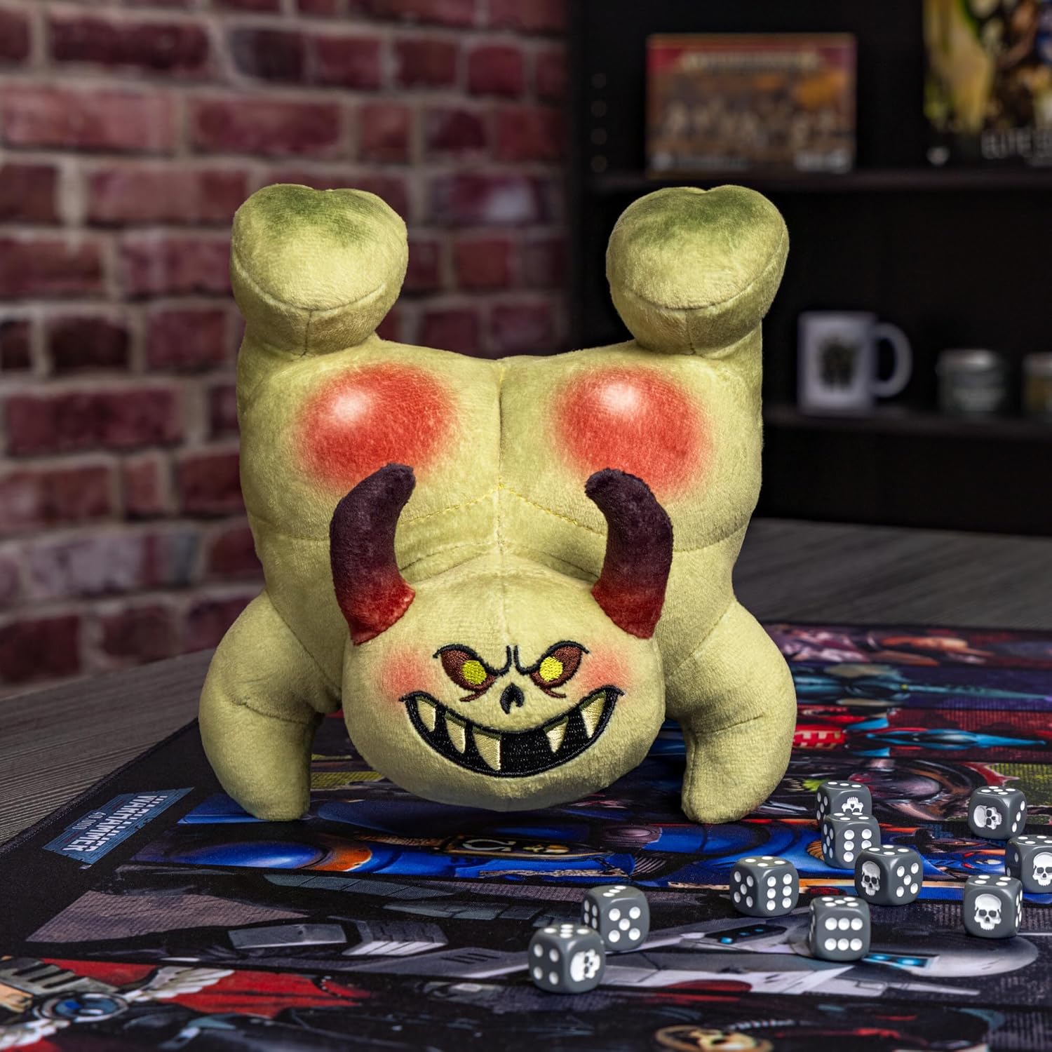Warhammer 40,000 Cheeky Nurgling Plush, 6.5 Inch Collectible Soft Toy, Squishy Chaos Daemon Figure, Display Plush for Fans and Gamers, Premium Crafted Warhammer Gift for Teens and Adults