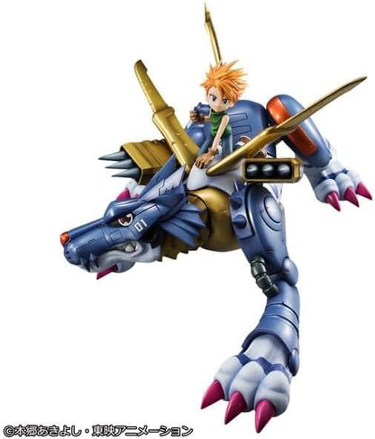 Megahouse Garurumon & Ishida Yamato Digimon Adventure Metal Figure - Precious G.E.M. Series MH843822, Multi-Colour, Collectible Figure, Ideal for Anime Fans