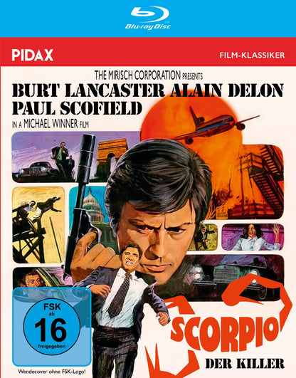 Scorpio, der Killer / Rasanter Actionthriller mit den Top-Stars Burt Lancaster und Alain Delon (Pidax Film-Klassiker