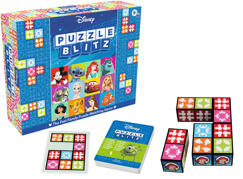 Goliath – Disney Puzzle Blitz - Bordspel voor Kinderen vanaf 8 Jaar – Disney-spel voor 2 tot 4 Spelers – Familiespel, ook geschikt voor Volwassenen – Puzzelspel voor hele Gezin