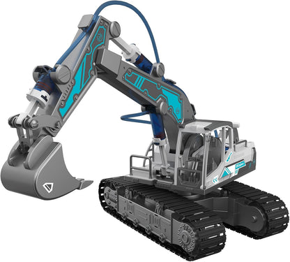 Revell Engineers 21305 Hydraulic Excavator 3in1 Science Kit I 177 Parts I Water Powered I 23.5cm In Length