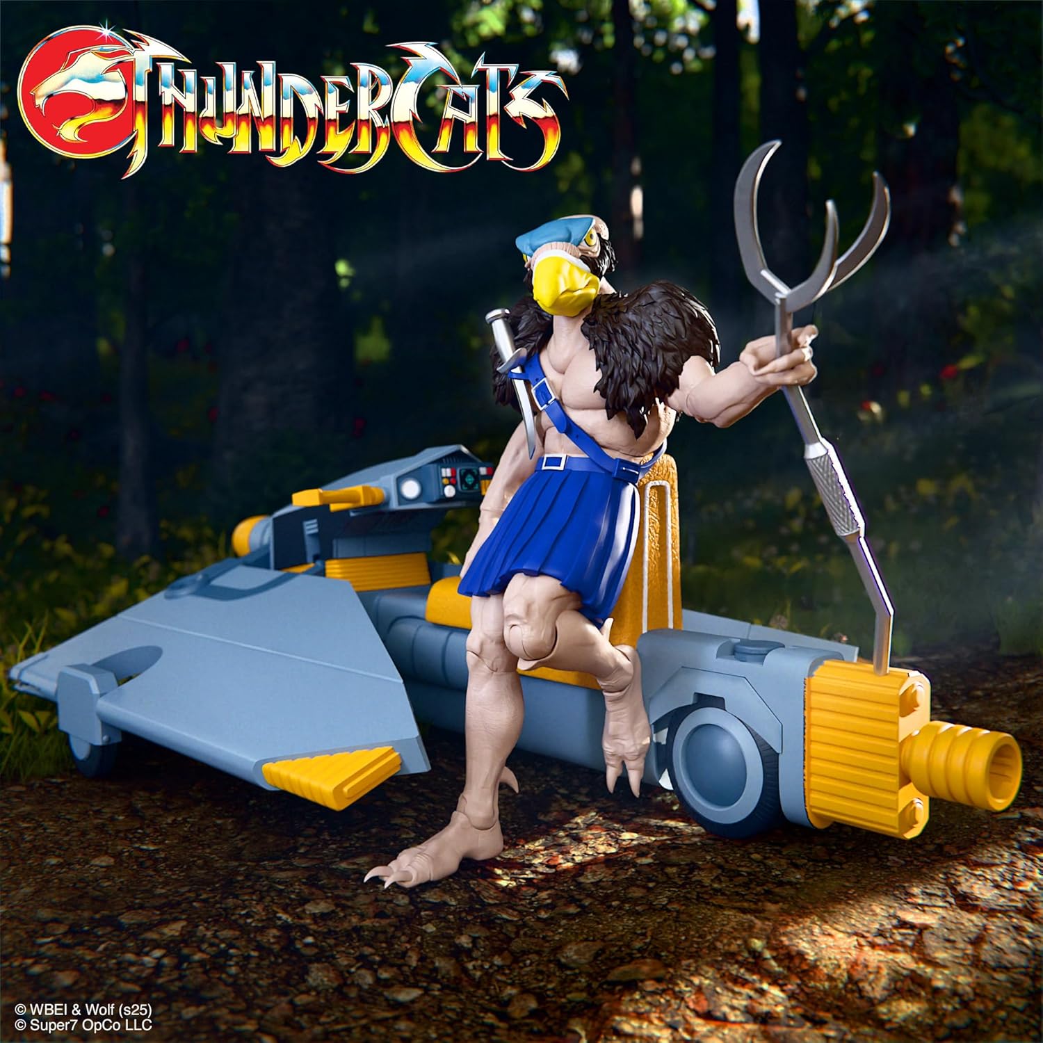 Super7 ULTIMATES! Thundercats Vultureman (Toy Version) - 7" Thundercats Action Figure with Accessories - Classic Cartoon Collectibles and Retro Toys