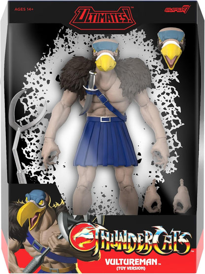 Super7 ULTIMATES! Thundercats Vultureman (Toy Version) - 7" Thundercats Action Figure with Accessories - Classic Cartoon Collectibles and Retro Toys