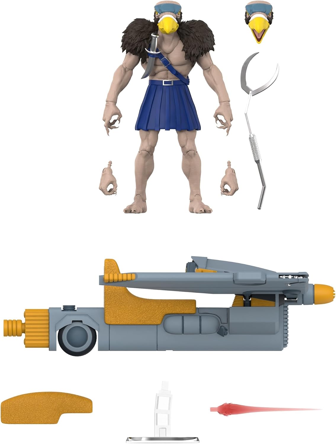 Super7 ULTIMATES! Thundercats Vultureman (Toy Version) - 7" Thundercats Action Figure with Accessories - Classic Cartoon Collectibles and Retro Toys