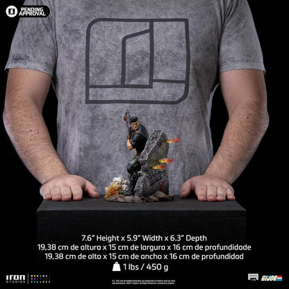 Iron Studios Collectible Statue Art Scale 1/10 Flint G.I Joe Polystone Resin Multicolor 7.6 inches
