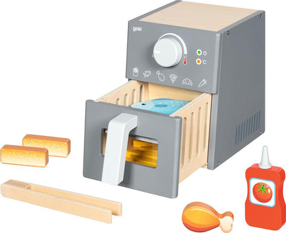 Goki Houten Speelgoed Airfryer Met Accessoires - 16Dlg.
