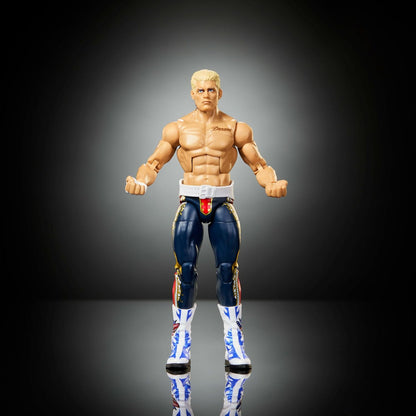 Mattel WWE Elite Action Figure & Accessories, Series #125 Set, 6-inch Collectible Cody Rhodes with 25 Articulation Points & Swappable Hands