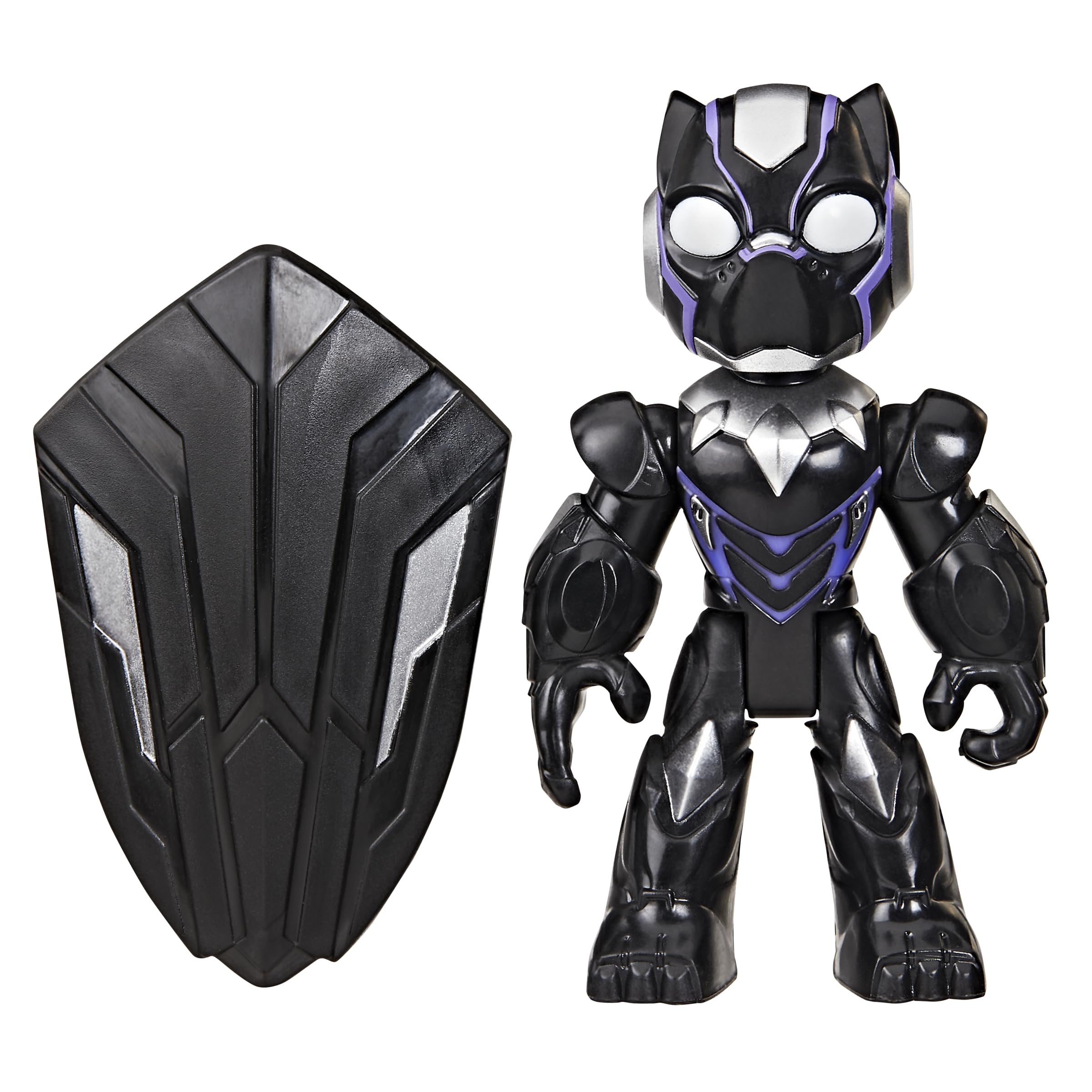 Iron Man and His Awesome Friends Marvel Black Panther Action Figure with Accessory – 7.6 cm (3 Inch) Toy, Ages 3+