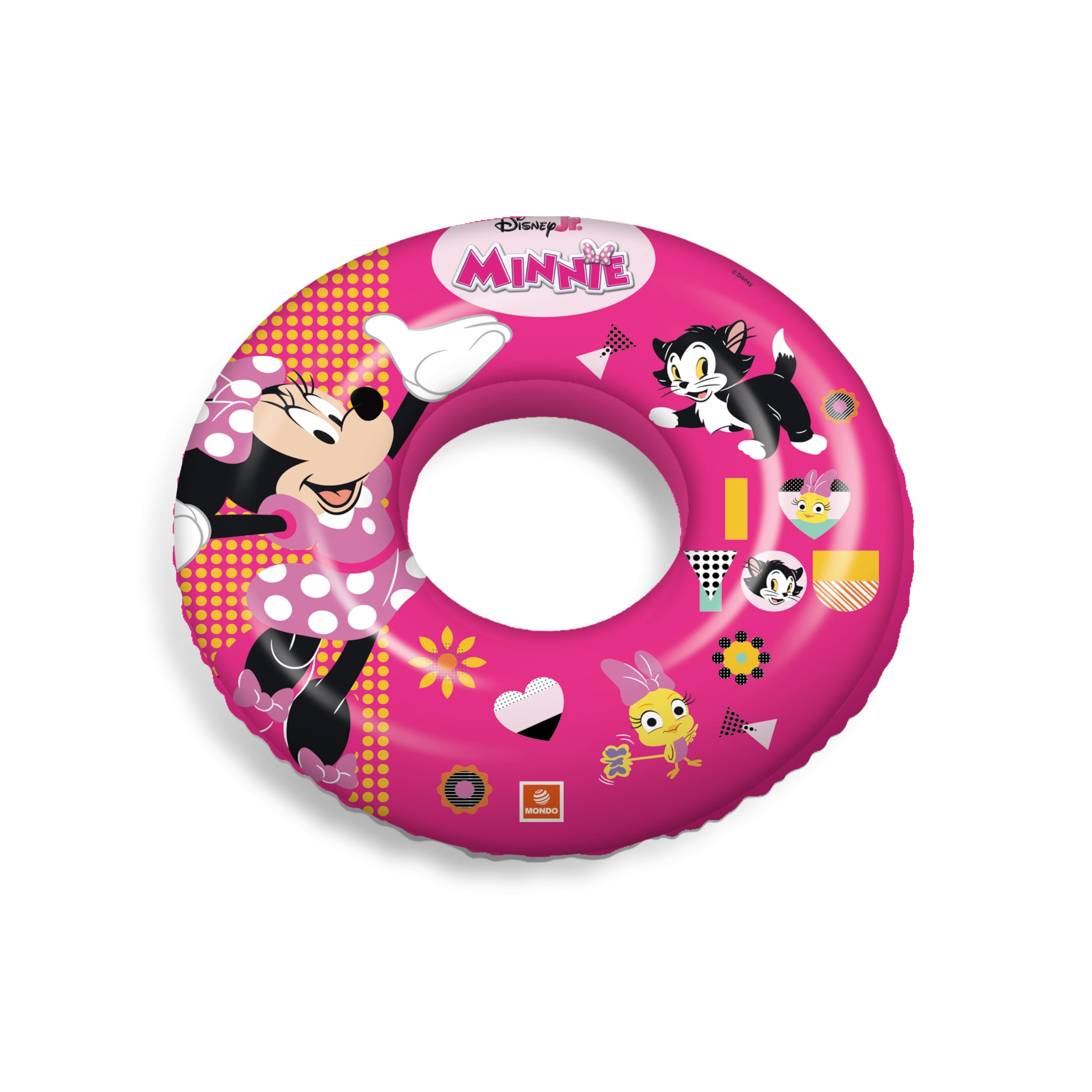 Mondo Toys Minnie Swim Ring – 16967 Inflatable Donut‑Style Swimming Ring for Children, Ideal for Pool & Sea