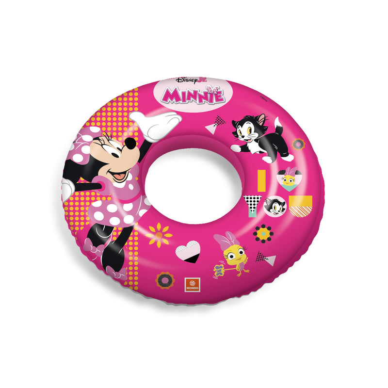Mondo Toys Minnie Swim Ring – 16967 Inflatable Donut‑Style Swimming Ring for Children, Ideal for Pool & Sea