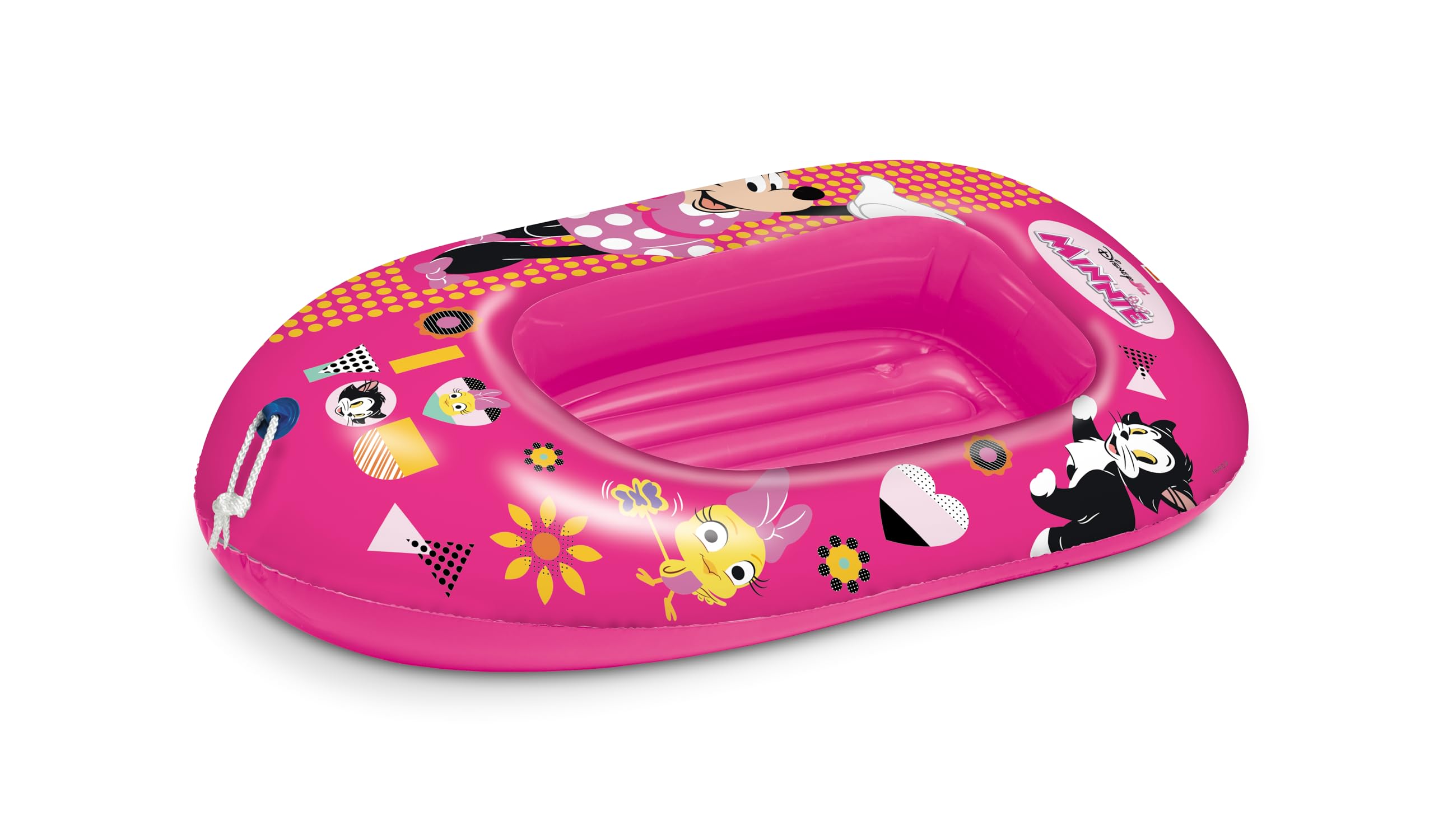 Mondo Toys Minnie Boat – 16969 Inflatable 112 cm Baby & Kids Swim Boat with Official Minnie Mouse Design