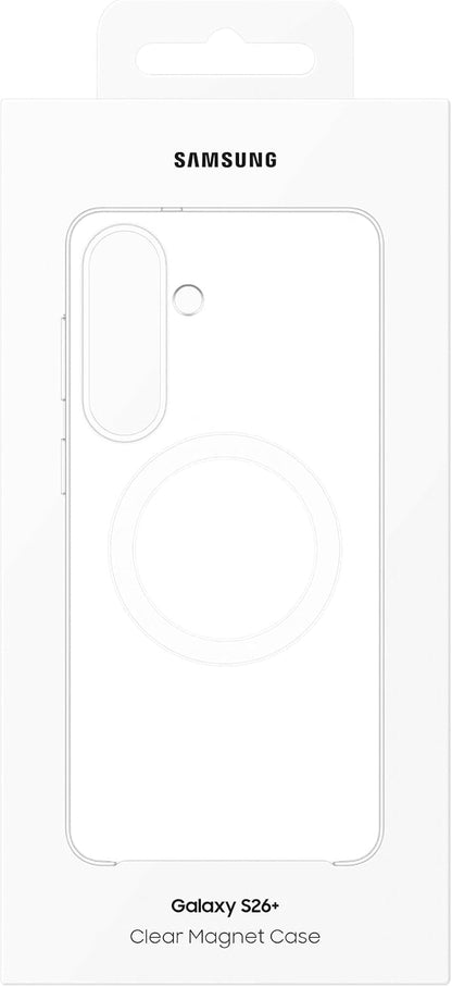 Samsung Clear Magnet Case cover magnetica trasparente con tecnologia Magnetic Power Profile Galaxy S26+