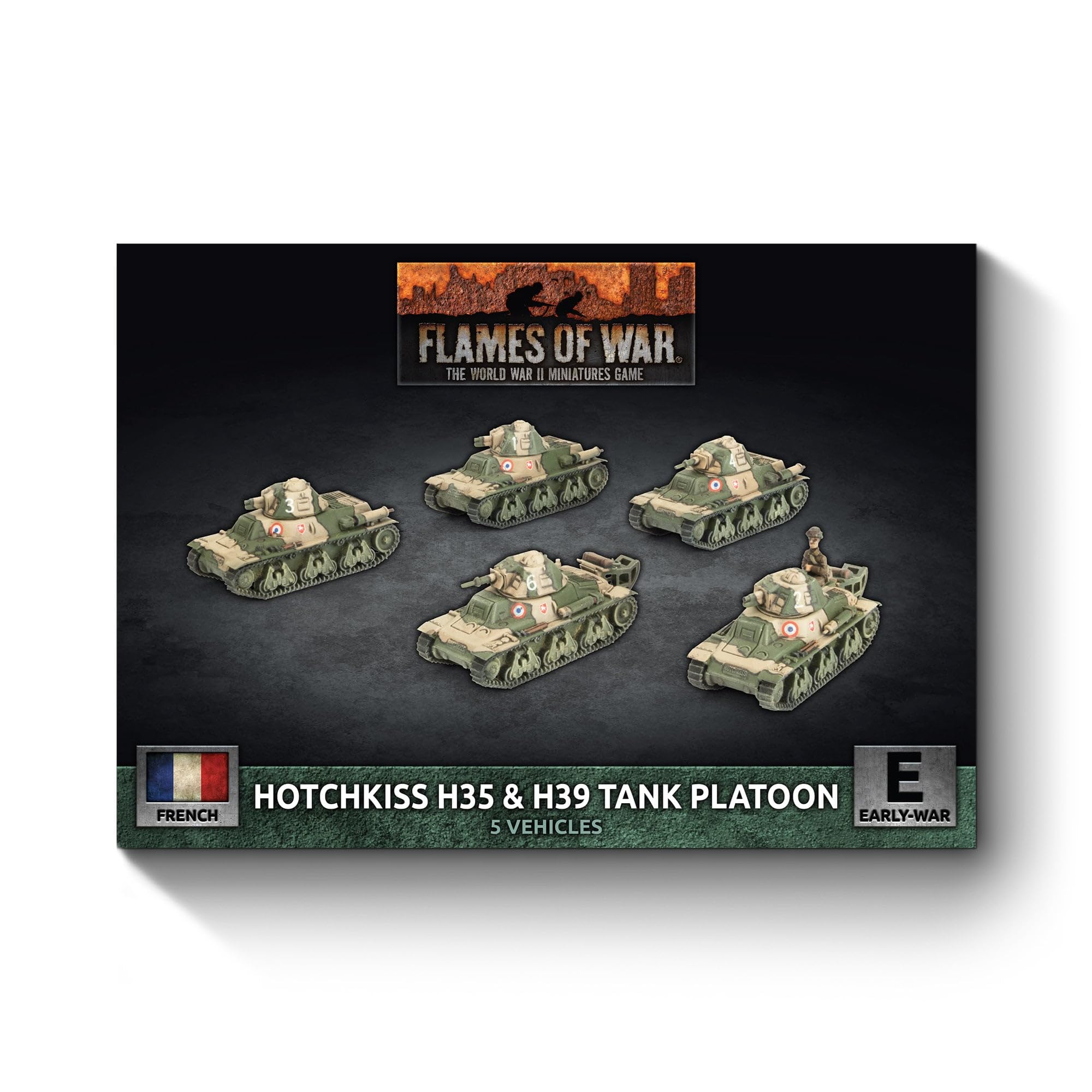 Flames of War: FRX09 H35 / H39 Hotchkiss Tank Platoon (x5 Plastic