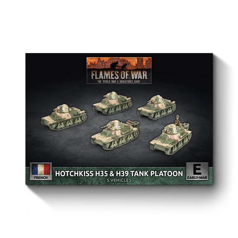 Flames of War: FRX09 H35 / H39 Hotchkiss Tank Platoon (x5 Plastic