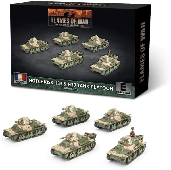 Flames of War: FRX09 H35 / H39 Hotchkiss Tank Platoon (x5 Plastic