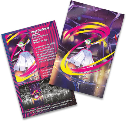 Pokémon TCG: Mega Heroes Mini Tin – Mega Gardivoir (1 Sticker, 1 Art Card & 2 Booster Packs