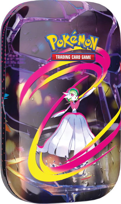 Pokémon TCG: Mega Heroes Mini Tin – Mega Gardivoir (1 Sticker, 1 Art Card & 2 Booster Packs