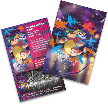 Pokémon TCG: Mega Heroes Mini Tin – Mega Kangaskhan (1 Sticker, 1 Art Card & 2 Booster Packs