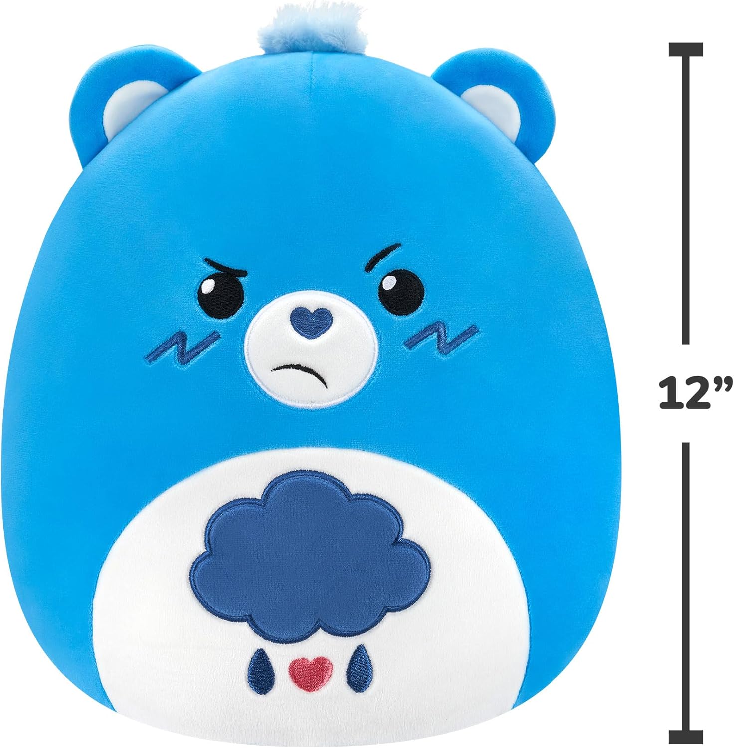 Squishmallows Care Bears | Grumpy Bear 12inch Plush | Collectable Cute Plush Toy, Cuddly Toys for Children, Soft Toys, Cute Teddies Suitable for Girls and Boys Ages 3