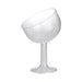 Bigiemme: Party: Ps Clear Candy Laying Cup + Long Base Qs. Coppa Inclinata Trasparente Gambo Lungo O16 X 26 Cm