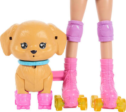 Barbie Skate And Run Pup Doll With Blonde Hair