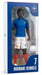 Megableu - FFF Demblé No. 7-20 cm - Large Realistic & Articulated Football Figure with 10 Points - Officially Licensed Product of the French Team - Football Toy with Ball