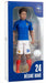 Megableu - FFF Gifted No. 24-20 cm - Large Realistic & Articulated Football Figure with 10 Points - Officially Licensed Product of the French Team - Football Toy with Ball