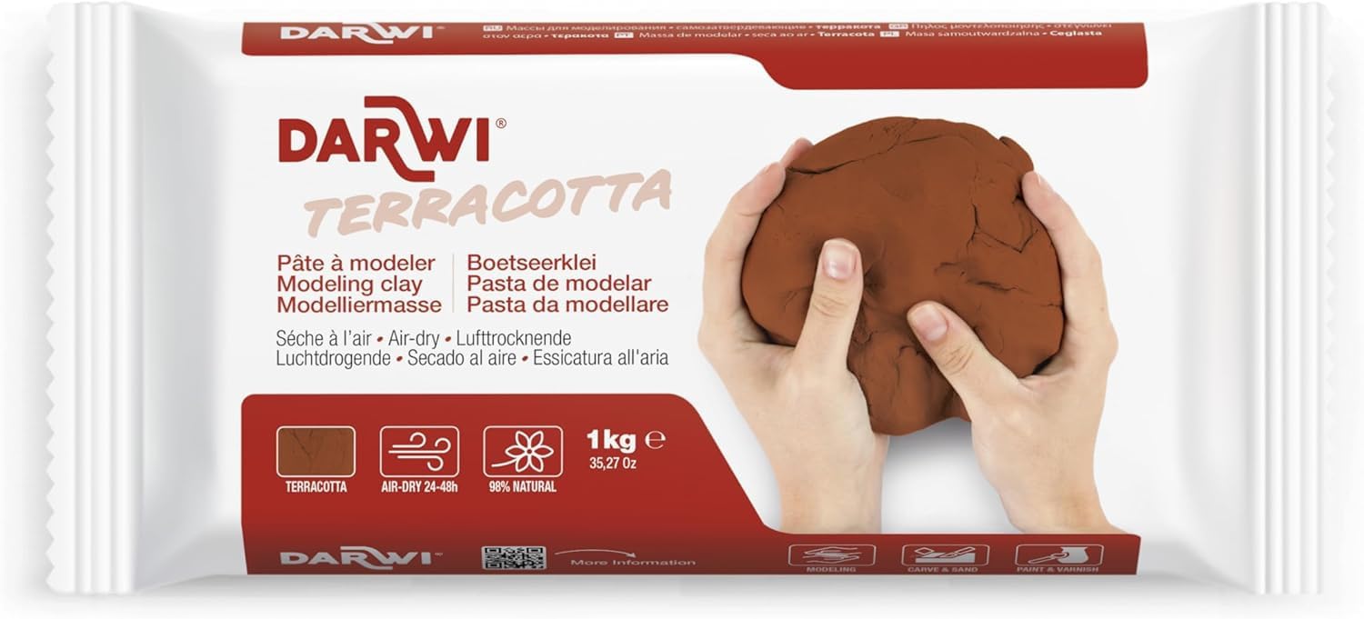 Onbekannt klei, rood, 1 kg