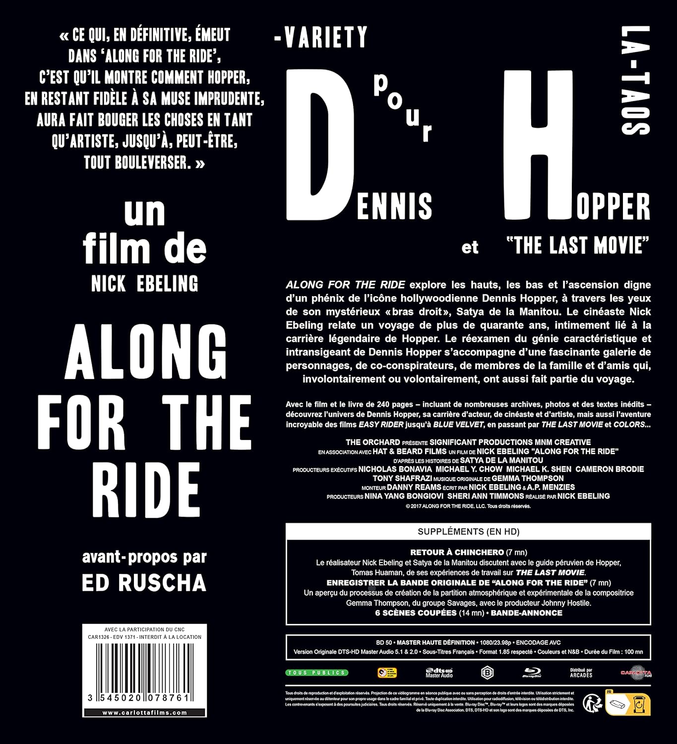 Along For The Ride Vost+Livre/Blu-Ray