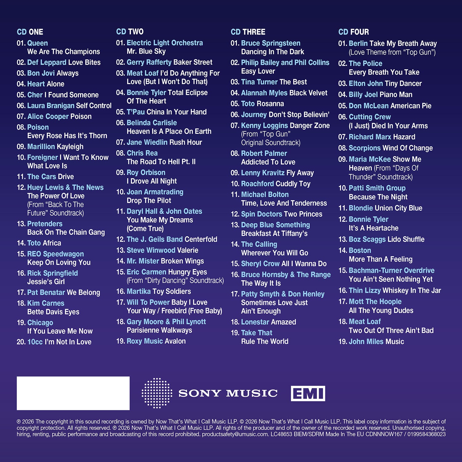 NOW That's What I Call Soft Rock & Power Pop Anthems