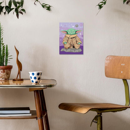Star Wars: The Mandalorian Creart Painting By Numbers Meditating Grogu