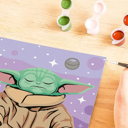 Star Wars: The Mandalorian Creart Painting By Numbers Meditating Grogu