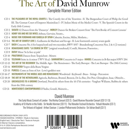 The Art of David Munrow: Complete Warner Edition
