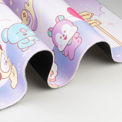 Grupo Erik Gaming Mauspad XXL BT21 Fanartikel Gaming Mousepad rutschfest und Wasserabweisend Mauspad Groß - Mouse Pad XXL Gaming Schreibtischunterlage PC Zubehör Gaming Kawaii K-Pop Kawaii Merch