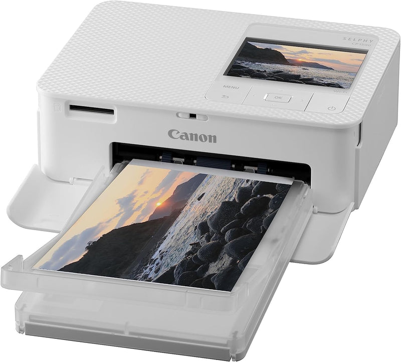Canon SELPHY CP1500 Compact Photo Printer – Wireless Printing, Long-Lasting Prints, USB-C & SD Card Connectivity – Ideal for Scrapbooks & Photo Albums, Pink GB