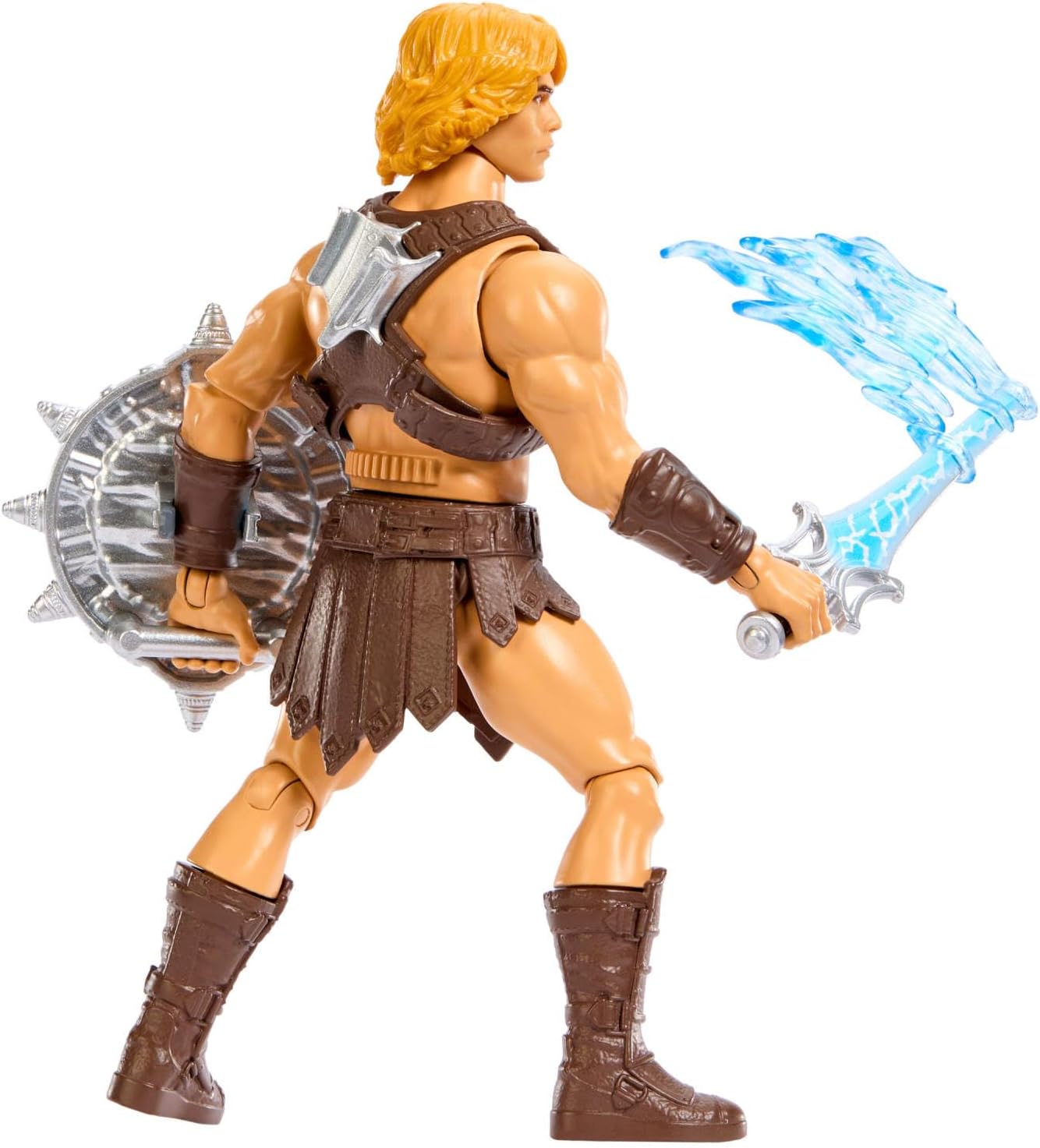 Masters of the Universe - He-Man con colpo di Spada del Potere, action figure con movimento di rotazione e rilascio ispirata all'eroe nel film MOTU 2026, 6+ anni, JKJ02