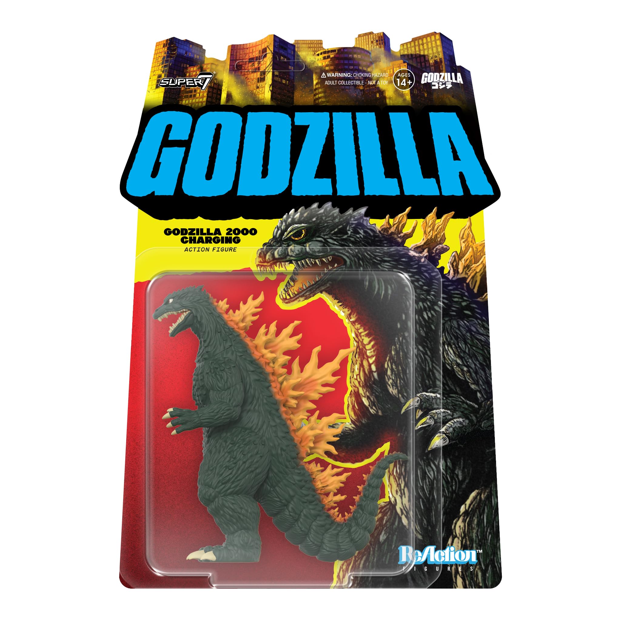 SUPER7 Toho Reaction Figures Wave 10 - Godzilla (2000, Charging) Action Figure